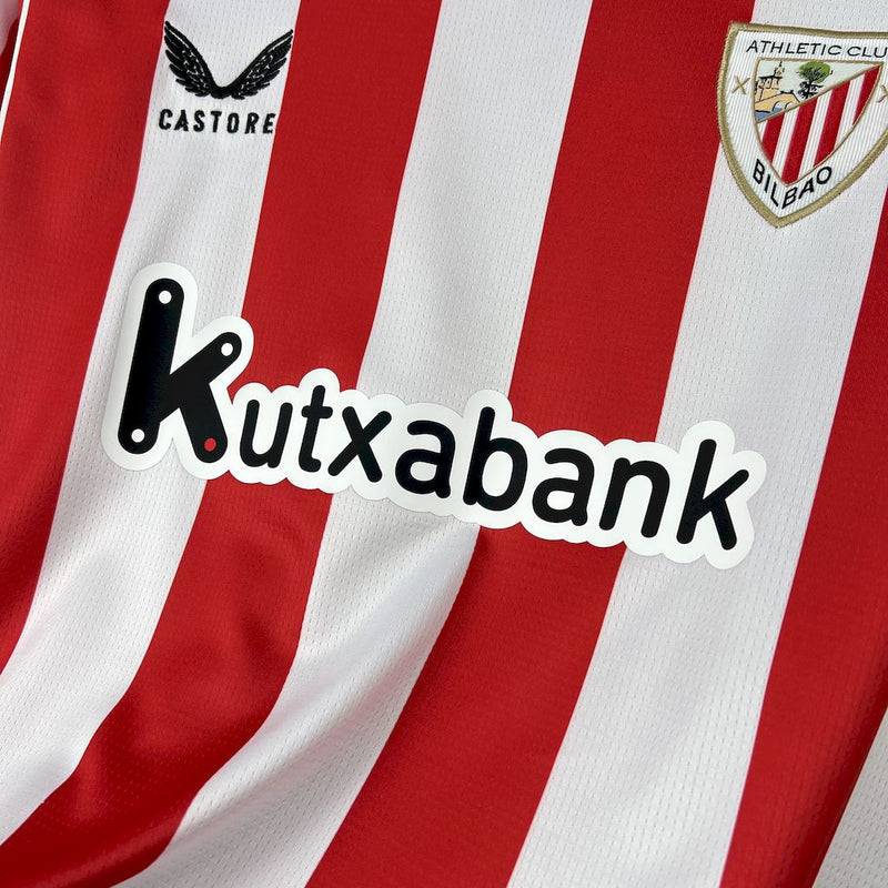 CAMISOLA DO ATHLETICO BILBAO 25/26 BRANCO E VERMELHO