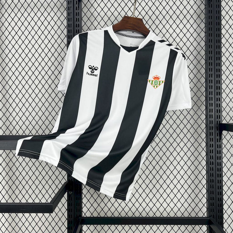 CAMISA DO REAL BETIS 25/26 PRETO E BRANCO EDIÇÃO ESPECIAL
