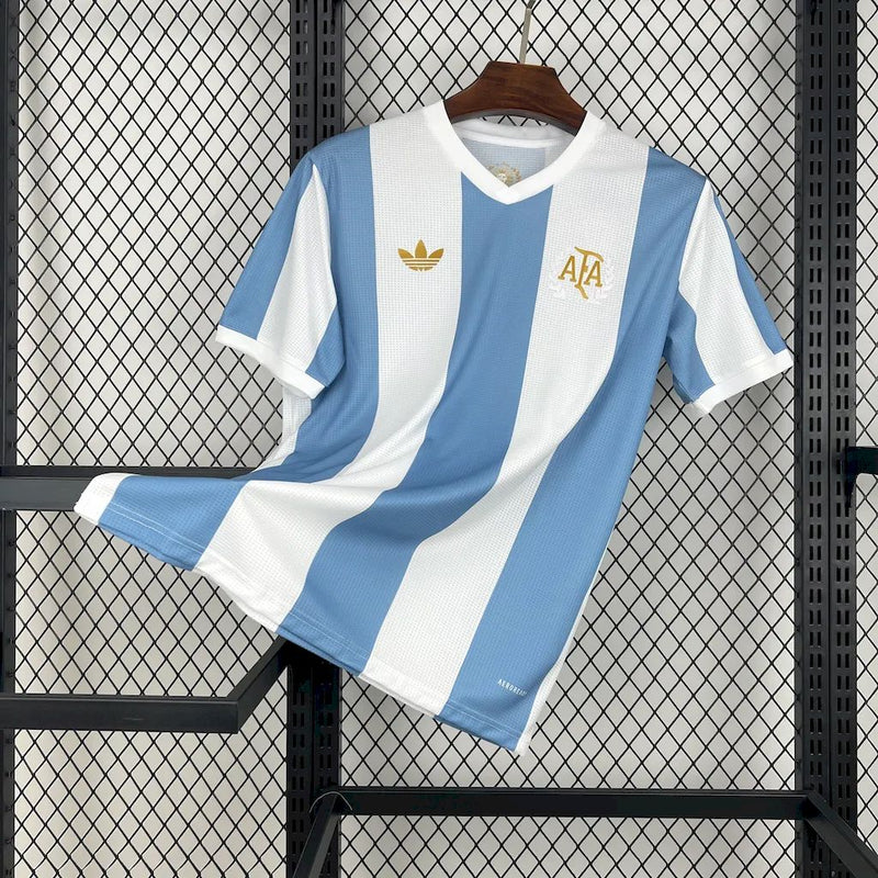 CAMISA DA SELEÇÃO DA ARGENTINA 25/26 BRANCO E AZUL