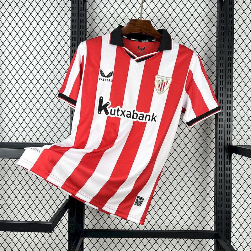 CAMISOLA DO ATHLETICO BILBAO 25/26 BRANCO E VERMELHO
