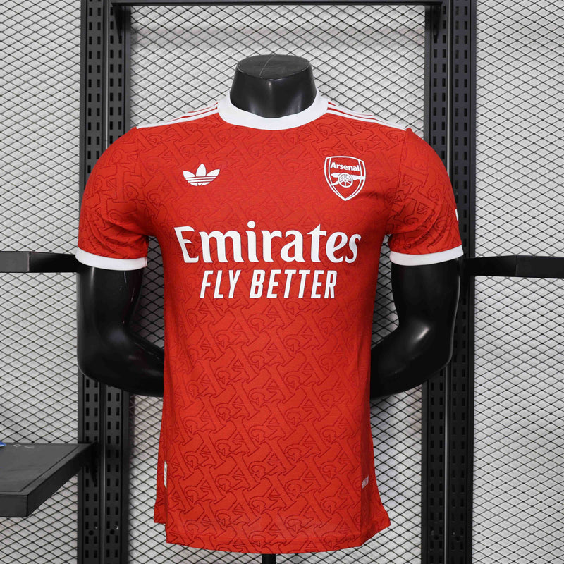 CAMISA VERSÃO PLAYER DO ARSENAL 25/26 VERMELHO