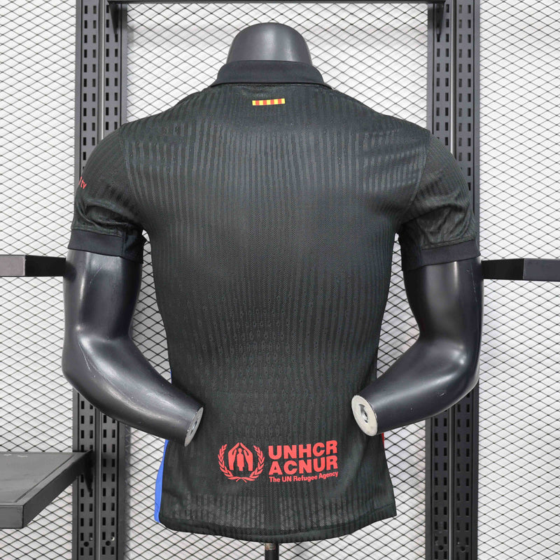 CAMISA VERSÃO PLAYER DO BARCELONA 25/26 PRETO