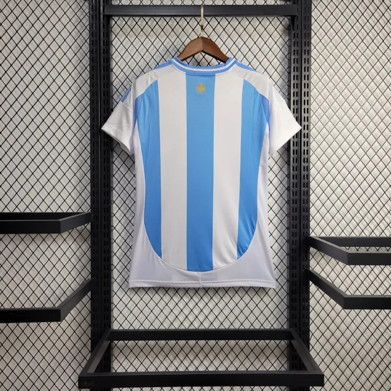 CAMISA FEMININA DA ARGENTINA 25/26 BRANCO E AZUL