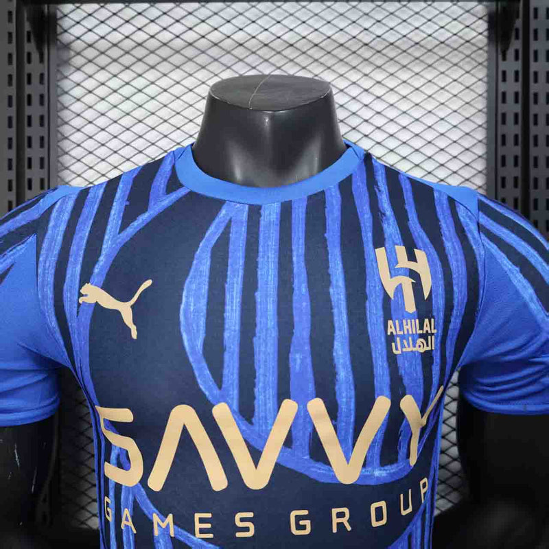 CAMISA VERSÃO PLAYER DO AL HILAL 25/26 AZUL