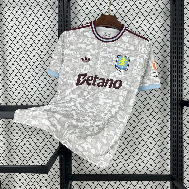 CAMISA DO ASTON VILLA 25/26 CINZA