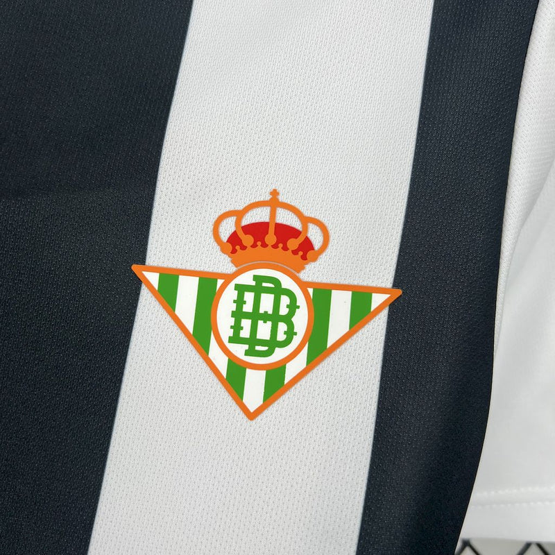 CAMISA DO REAL BETIS 25/26 PRETO E BRANCO EDIÇÃO ESPECIAL