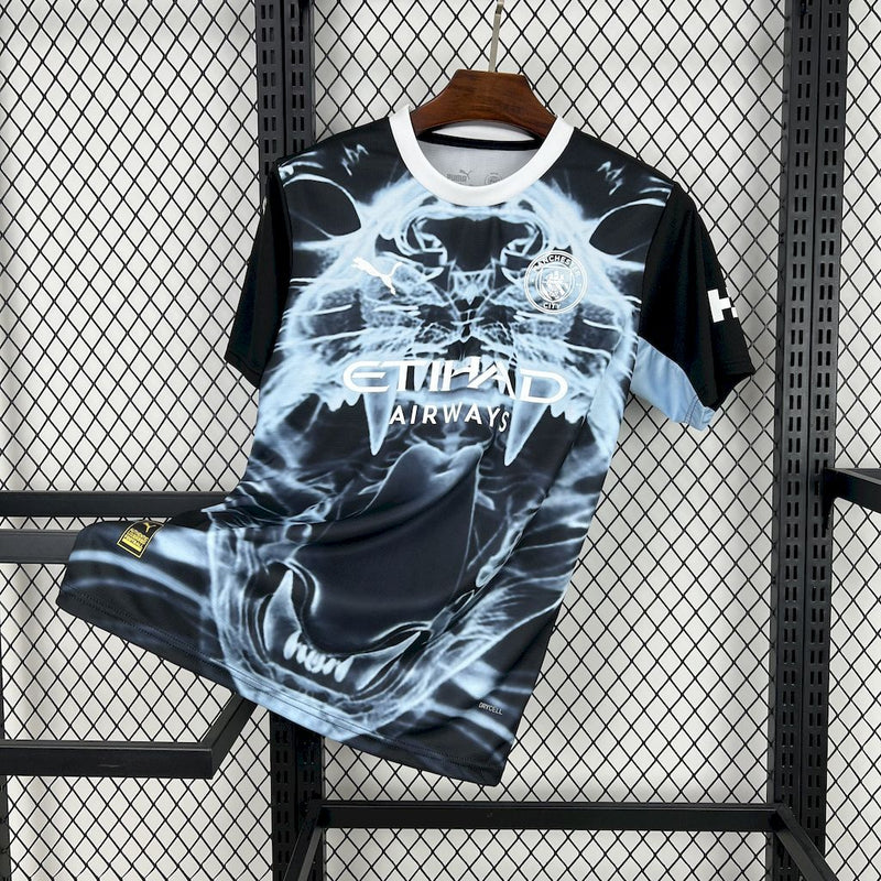 CAMISA DO MANCHESTER CITY 25/26 PRETO EDIÇÃO ESPECIAL