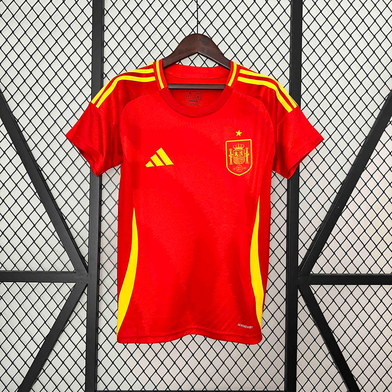 CAMISA FEMININA DA ESPANHA 25/26 VERMELHO
