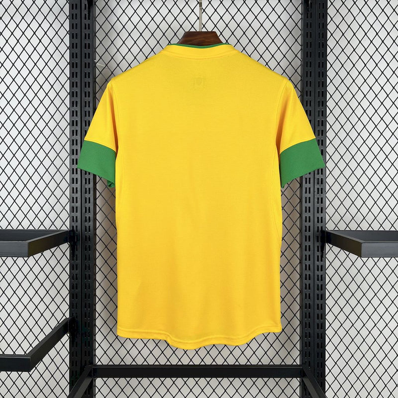 CAMISOLA RETRÔ DO BRASIL 12/13 AMARELO
