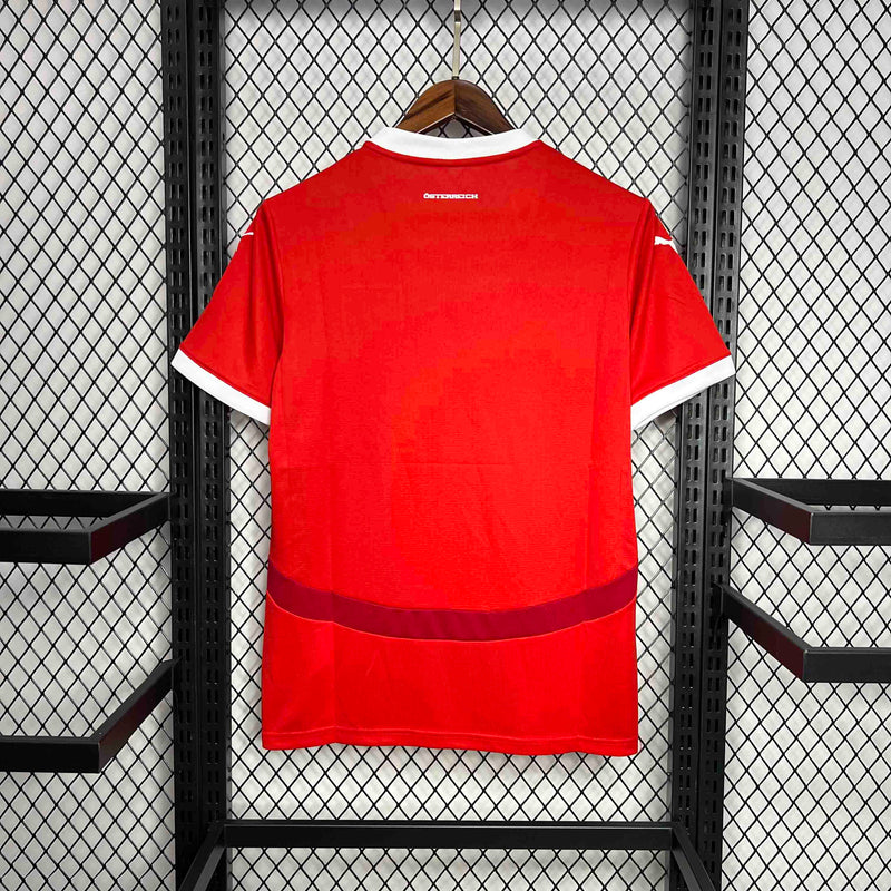 CAMISA DA SELEÇÃO DA AUSTRIA 25/26 VERMELHO