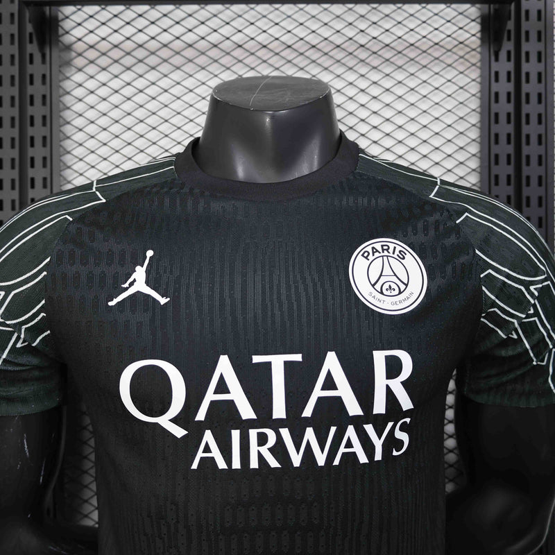 CAMISA VERSÃO PLAYER DO PSG 25/26 PRETO