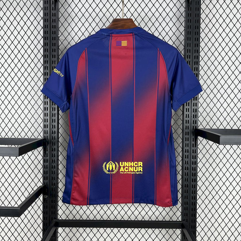 CAMISA DO BARCELONA 25/26 ROXO E VERMELHO