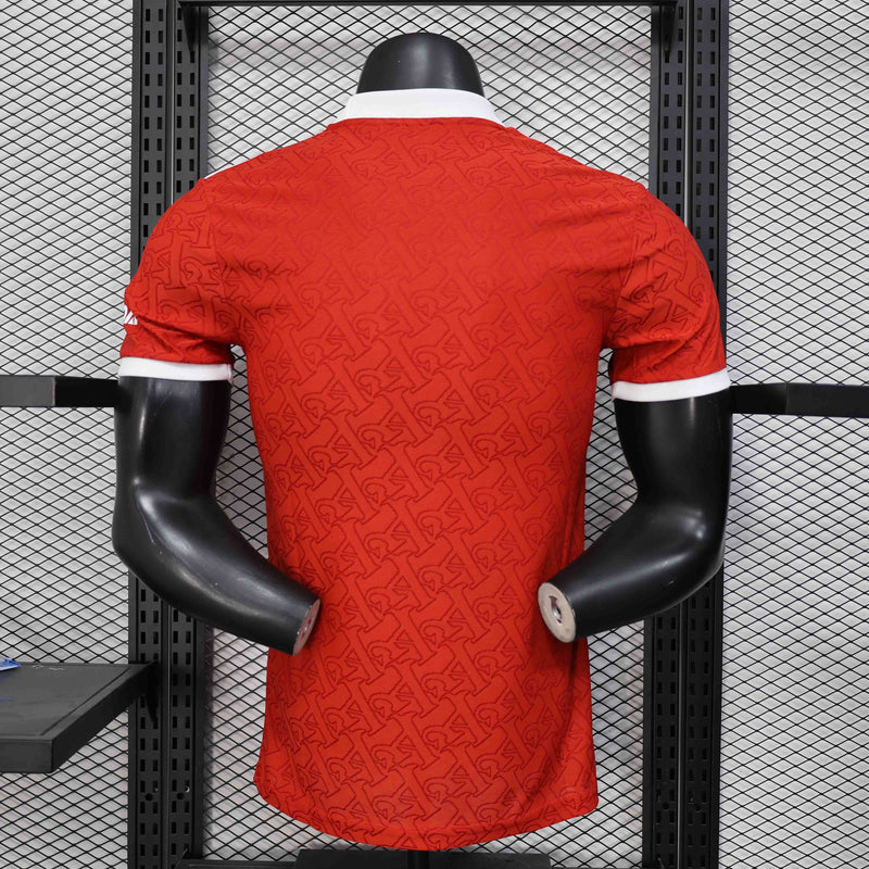 CAMISA VERSÃO PLAYER DO ARSENAL 25/26 VERMELHO