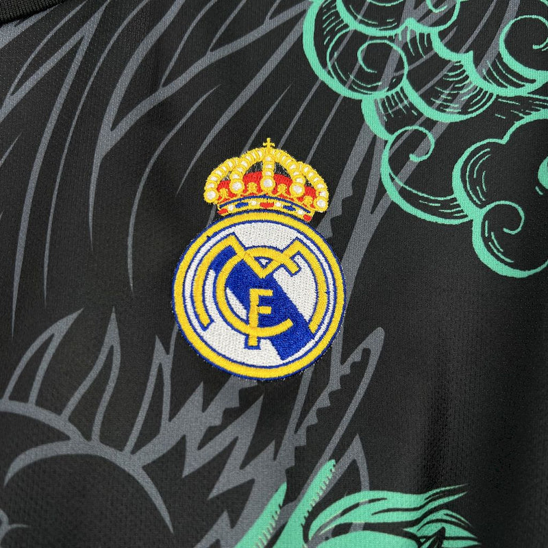 CAMISA DO REAL MADRID 25/26 PRETO EDIÇÃO ESPECIAL