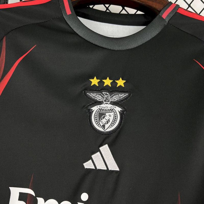 CAMISA DO BENFICA 25/26 PRETO EDIÇÃO ESPECIAL