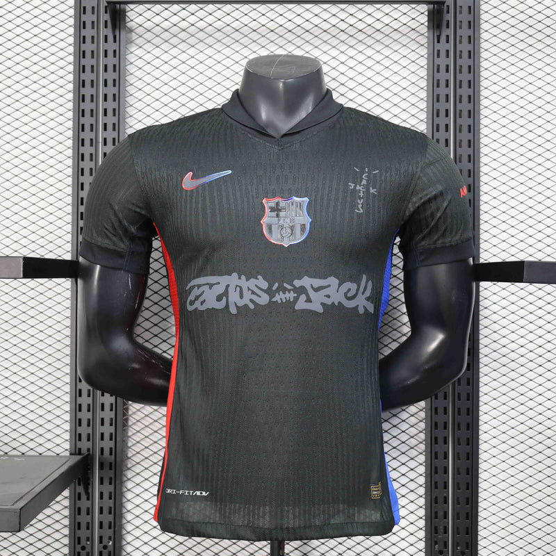 CAMISA VERSÃO PLAYER DO BARCELONA 25/26 PRETO