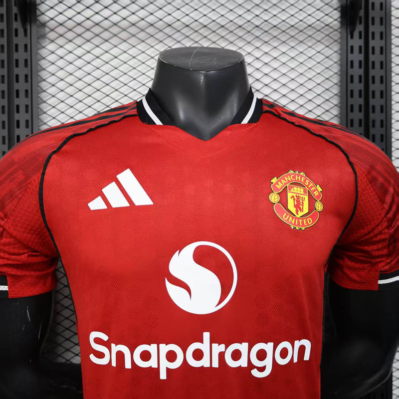 CAMISA VERSÃO PLAYER DO MANCHESTER UNITED 25/26 VERMELHO