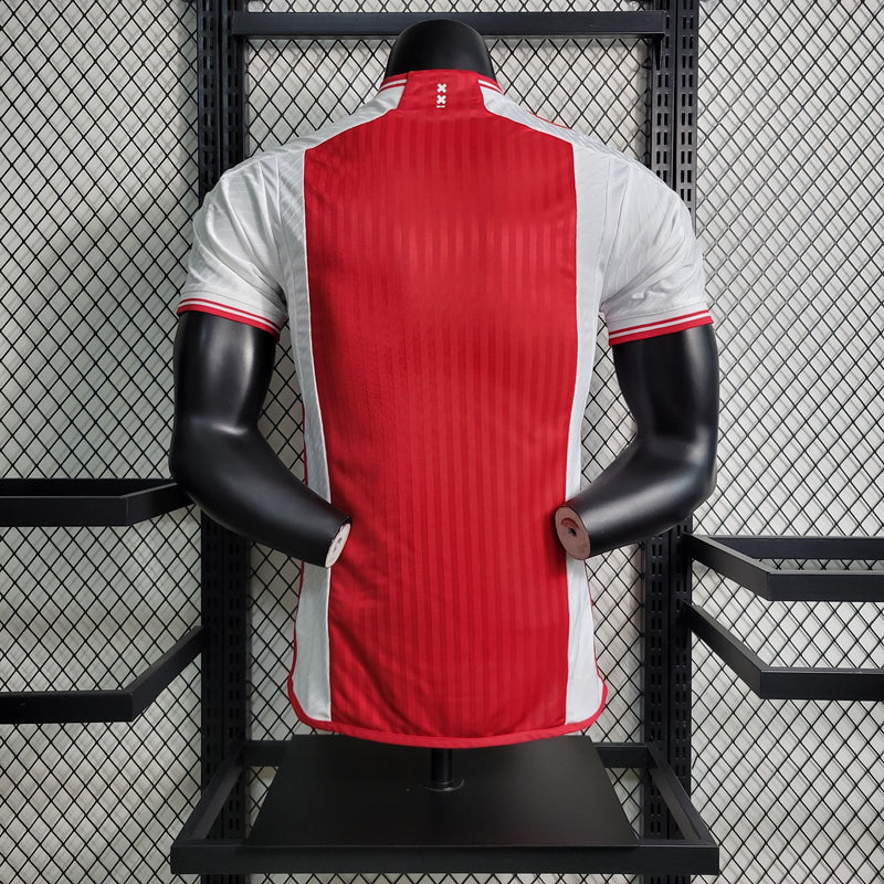 CAMISA VERSÃO PLAYER DO AJAX 24/25 VERMELHO E BRANCO