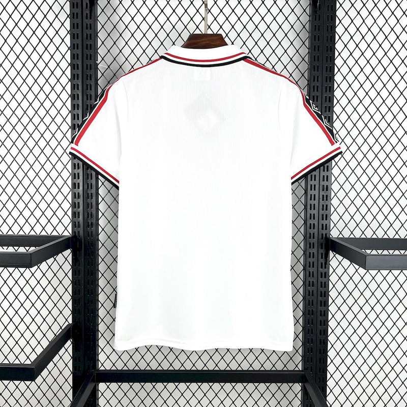 CAMISOLA RETRÔ DO MANCHESTER UNITED 98/99 BRANCO