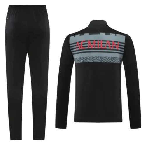 Fatos de Treino Milan - Masculino - Preto e Cinza