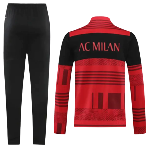 Fatos de Treino Milan - Masculina - Preto e Vermelho